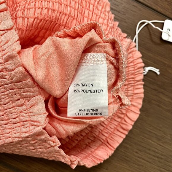 Six/Fifty NWT The Summer Tank Top Orange Size Small - Picture 4 of 6